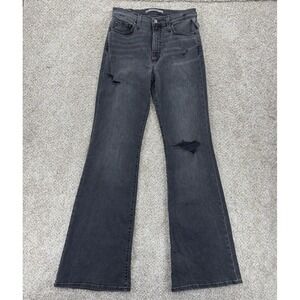 Joes Jeans Women's 27 Gray High Rise Flare Leg Destruct Stretch Indie‎ Boho NWT
